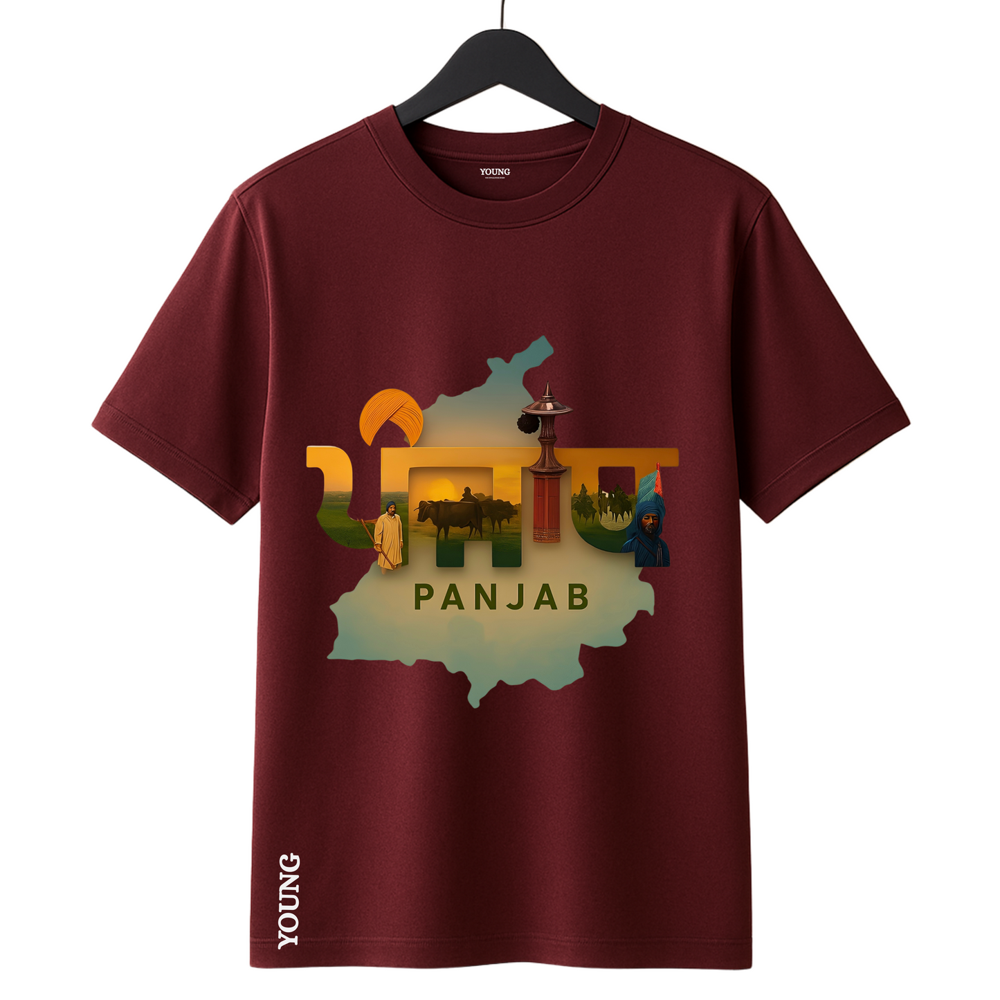 Punjab culture printed t-shirt