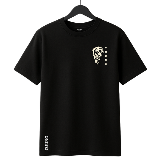 A big Dragon on back printed on t-shirt