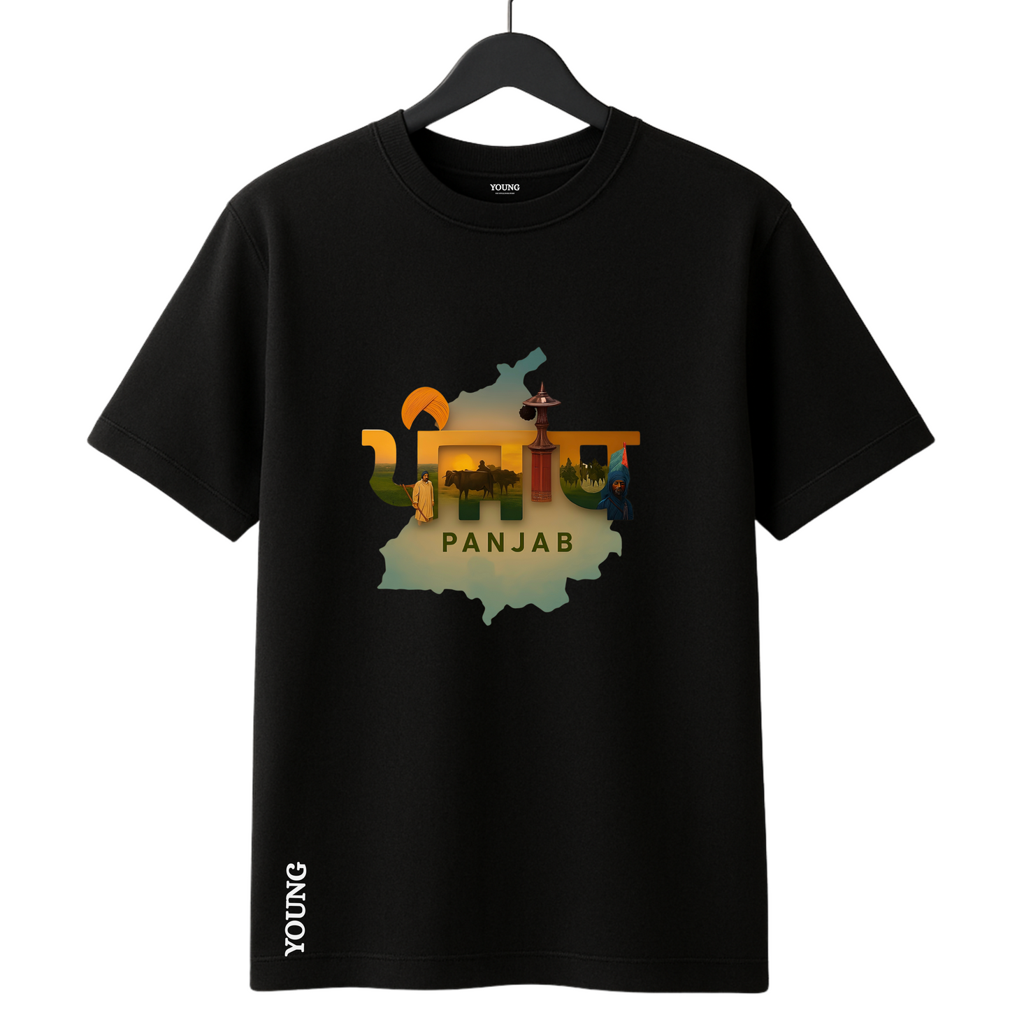 Punjab culture printed t-shirt