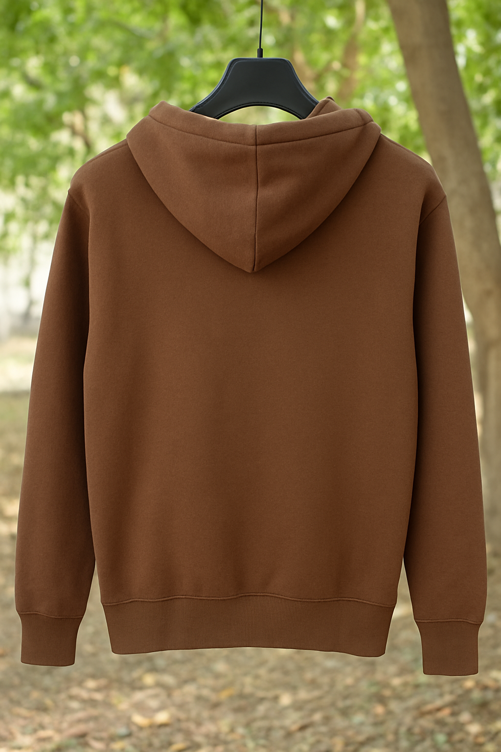 Smile Printed Brown Hoodie – Cozy & Stylish Everyday Wear
